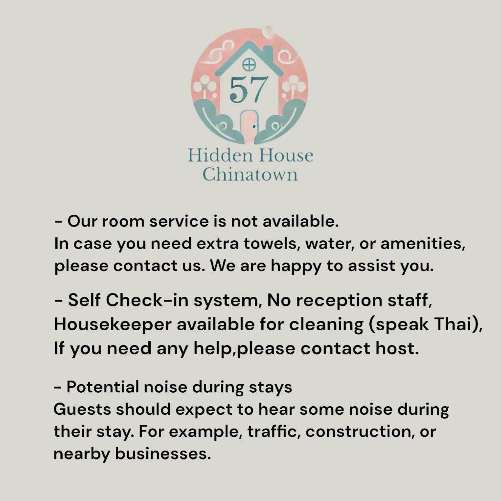57 Hidden House Bkk Chinatown Hotell Bangkok Eksteriør bilde